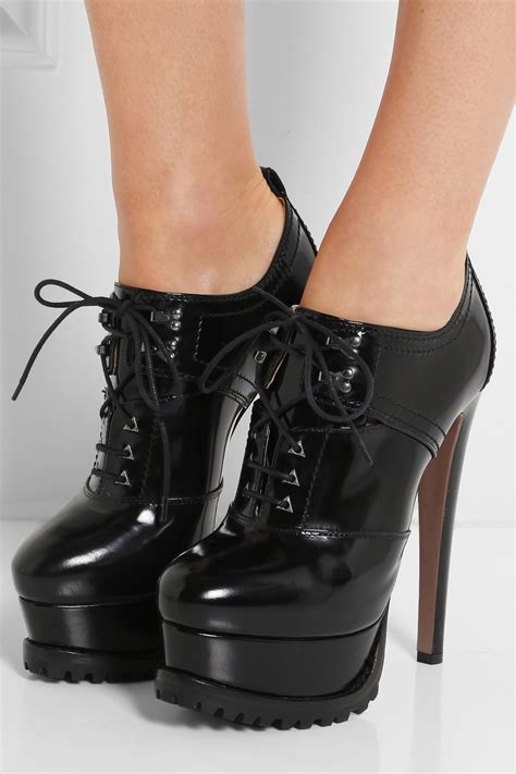 favorite zoom prada patent leather lace-up boot|Women's Ankle Boots And Boots .